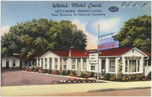 White's Motel Court, Gettysburg, Pennsylvania, near entrance to National Cemetery