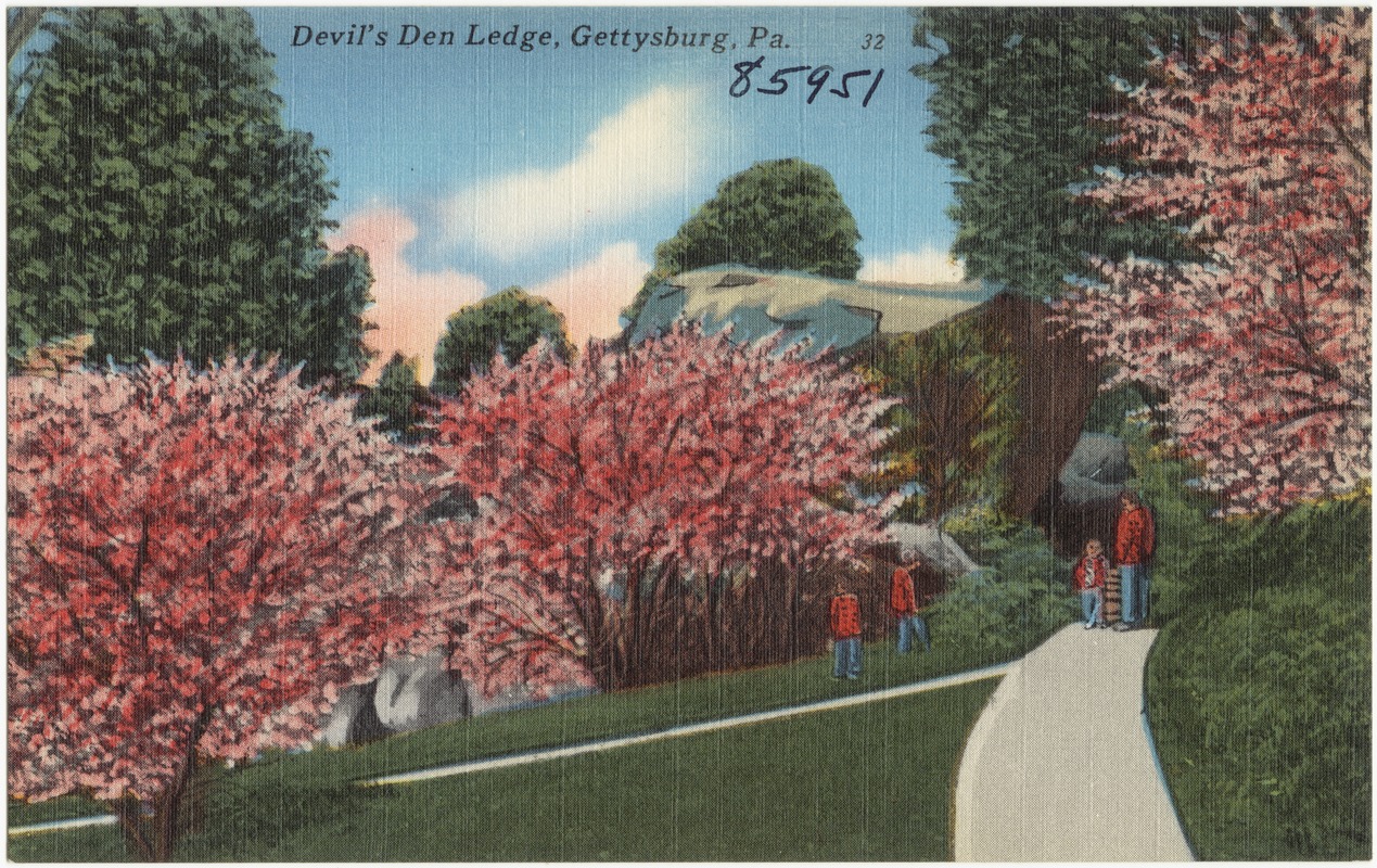 Scene at Devil's Den, Gettysburg, Pa. - Digital Commonwealth