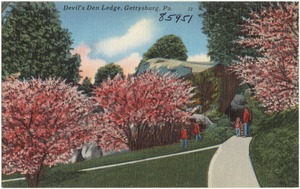 Devil's Den ledge, Gettysburg, Pa.