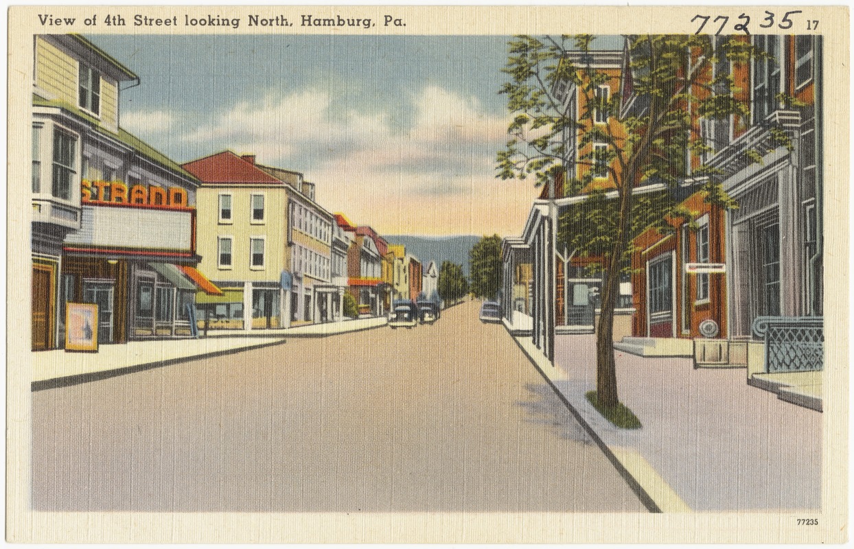 View of 4th Street looking north, Hamburg, Pa.