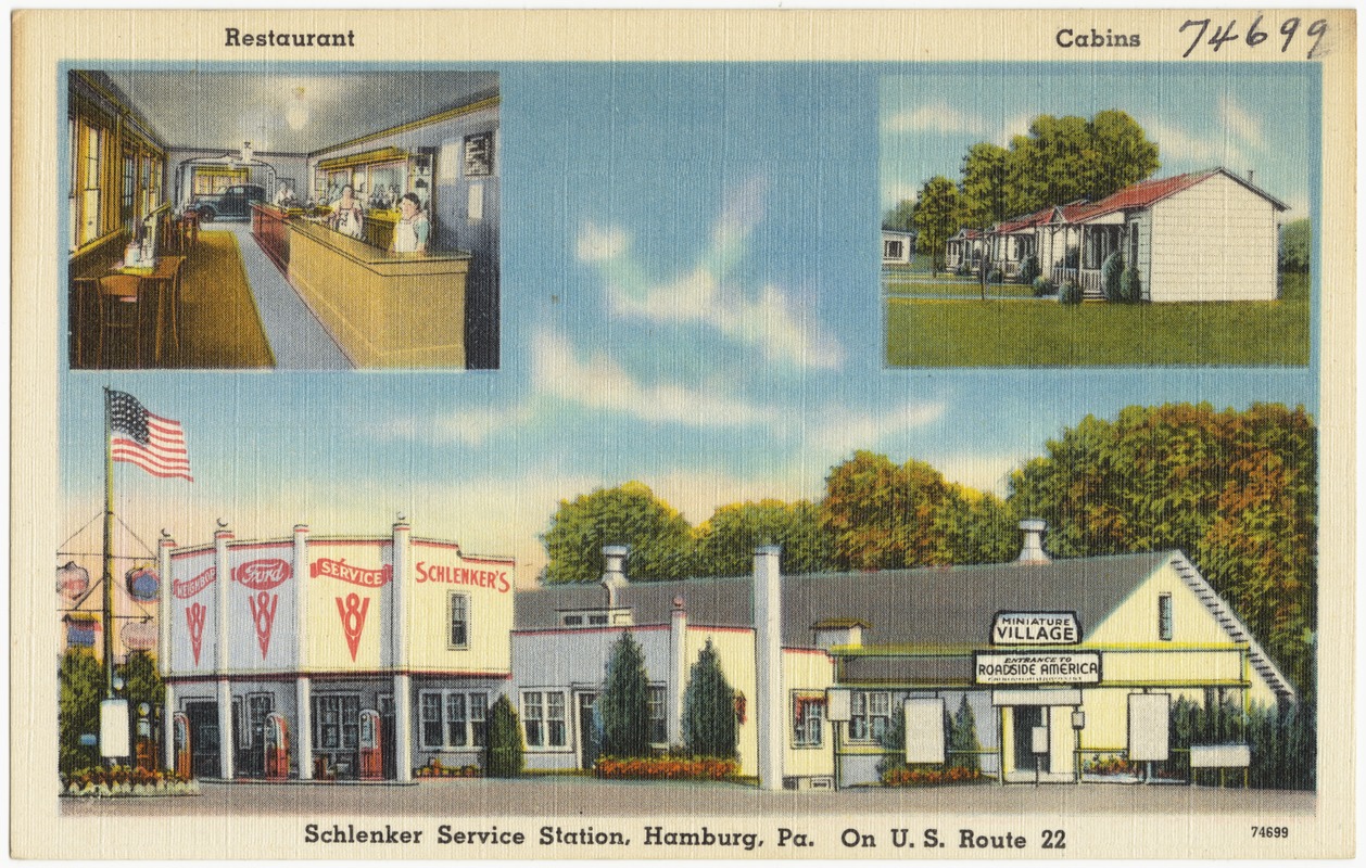 Schlenker Service Station, Hamburg, Pa., on U.S. Route 22