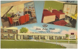 Stone Lodge Motel, located on U.S. Rt. 11, 6 miles west of Harrisburg, Pa. on the Carlisle Pike