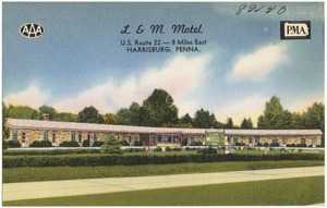 L & M Motel, on U.S. Route 22 -- 8 miles east, Harrisburg, Penna.