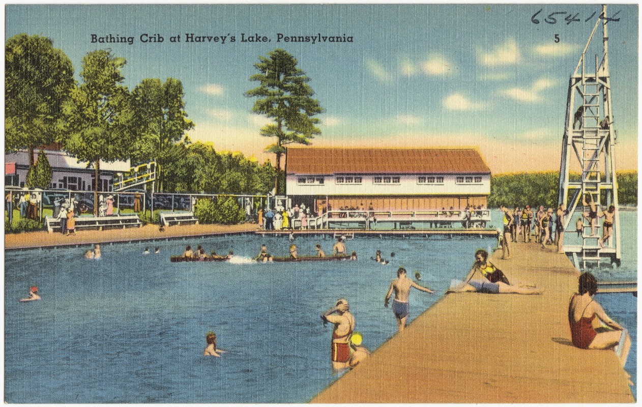 Bathing Crib at Harvey's Lake, Pennsylvania