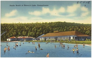 Sandy Beach at Harvey's Lake, Pennsylvania