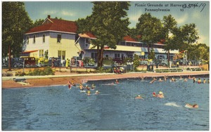 Picnic grounds at Harvey's Lake, Pennsylvania