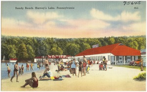 Sandy Beach at Harvey's Lake, Pennsylvania