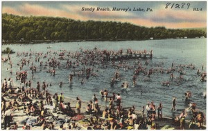 Sandy Beach at Harvey's Lake, Pennsylvania