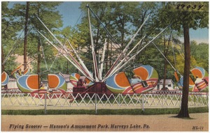 Flying Scooter -- Hanson's Amusement Park, Harvey's Lake, Pa.