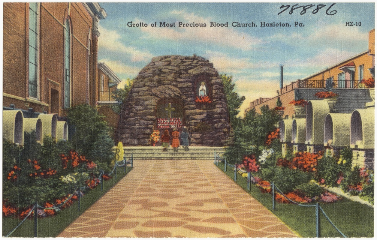 Grotto of Most Precious Blood Church, Hazelton, Pa. - Digital Commonwealth