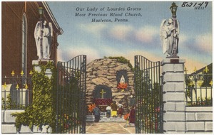 Our Lady of Lourdes Grotto Most Precious Blood Church, Hazelton, Penna.
