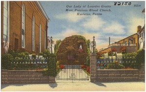 Our Lady of Lourdes Grotto Most Precious Blood Church, Hazelton, Penna.