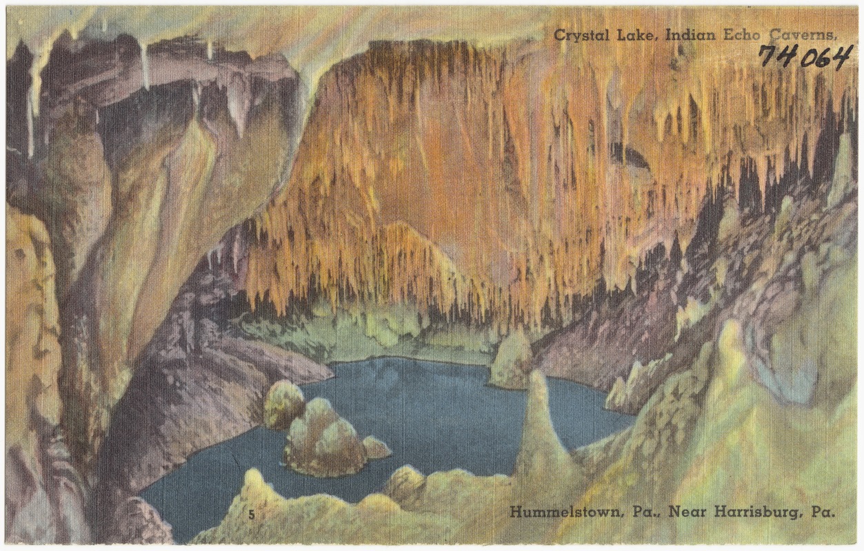 Crystal lake, Indian Echo Caverns, Hummelstown, Pa., near Harrisburg, Pa.