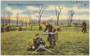 Machine gunners at Indiantown Gap, Pa.