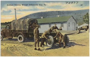 Artillery coming through Indiantown Gap, Pa.