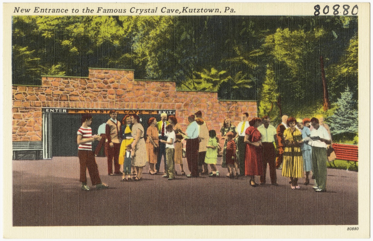 New Entrance To The Famous Crystal Cave Kutztown Pa Digital   Image Access 800 