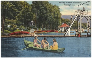Bathing at Lake Nuangola, Pennsylvania