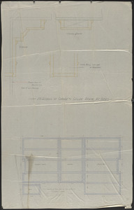 FS details of cornice and ceiling beams, 1st story