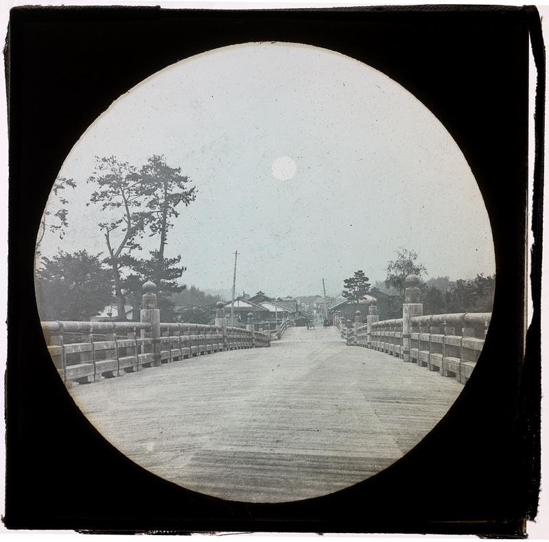 Bridge leading into a town