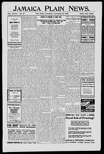 Jamaica Plain News, November 27, 1909
