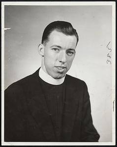 To Study in England- Robert F. Healy, left, of Somerville, son of Federal Judge and Mrs. Arthur D. Healy, and Walter M. Abbott, son of Mr. and Mrs. Walter P. Abbott of Forest Hills, Jesuit scholastics who will sail for England today to study for master's degree at Oxford. Both are graduates of Weston College.