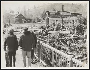 Damage after flood, Lee, Mass.