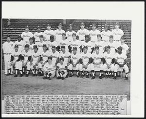 Phillies Pose For a Team Picture - Although they still have not clinched the National League pennant, the Philadelphia Phillies pose in Connie Mack Stadium, where they have hopes of playing in the World Series. Bat boys seated in front are Charles Bauer and Ken Bush. Team members, front row, from left: Jim Bunning, Dennis Bennett, John Callison, Coach Al Widmar, Coach Peanuts Lowrey, Manager Gene Mauch, Coach George Myatt, Coach Bob Oldis, Art Mahaffey, John Boozer, Tony Gonzalez; second row, from left: Trainer Joe Liscio, Rich Allen, Bobby Shantz, Ray Culp, John Briggs, Frank Thomas, Rick Wise, Alex Johnson, Jack Baldschun, Dan Cater, Cookie Rojas; back row, Clay Dalrymple, Ruben Amaro, Bob Wine, John Herrnstein, Wes Covington, Gus Triandos, Ed Roebuck, Vic Power, Chris Short.