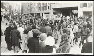 Demonstrations. Support for Chicago Seven.
