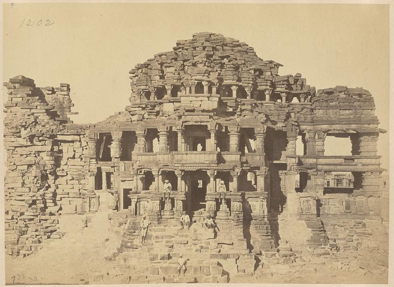 North façade of the large Sasbahu Temple, Gwalior - Digital Commonwealth