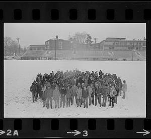 Senior class group in stadium