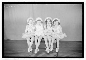 Girl ballet dancers in costume
