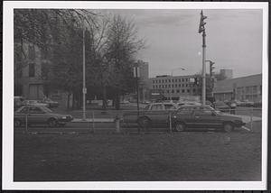 Cars at an intersection