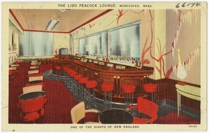 The Lido Peacock Lounge, Worcester, Mass., one of the sights of New England
