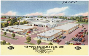 Heywood-Brunmark Ford, Inc., 295-301-305 Shrewsbury St., Worcester, Mass., tel. SW 9-4121