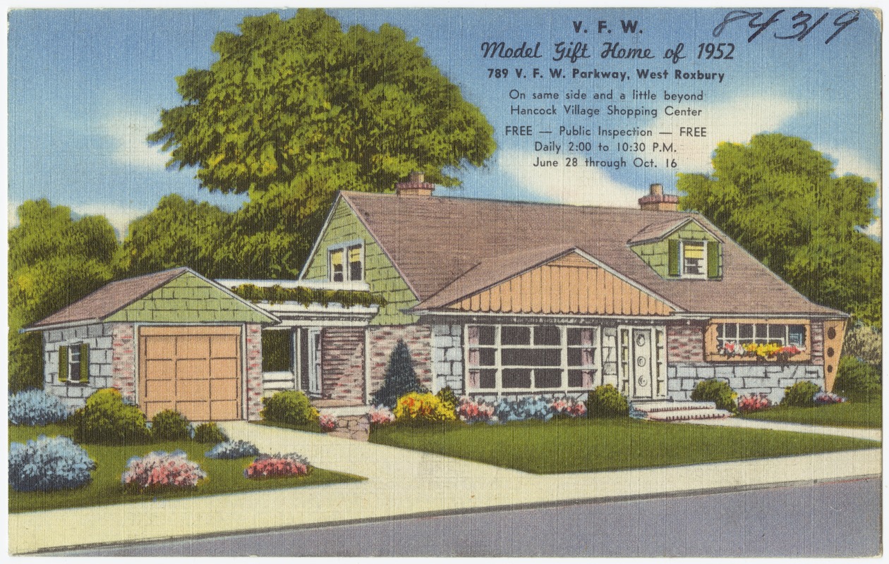 V. F. W. Model Gift Home of 1952, 789 V. F. W. Parkway, West Roxbury.