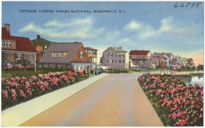 Cottages looking toward Watch Hill, Misquamicut, R.I.