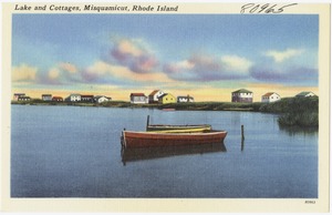 Lake and cottages, Misquamicut, Rhode Island