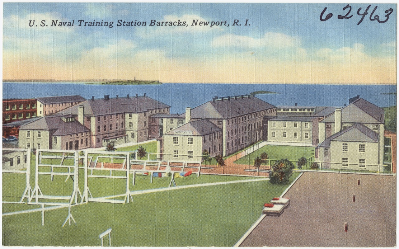 U S Naval Training Station Barracks Newport R I Digital Commonwealth   Image Access 800 