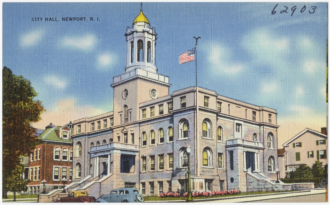 City hall, Newport, R.I. Digital Commonwealth