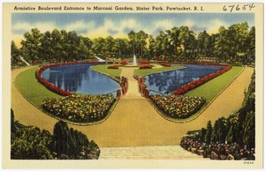 Armistice Boulevard Entrance to Marconi Garden, Slater Park, Pawtucket, R.I.