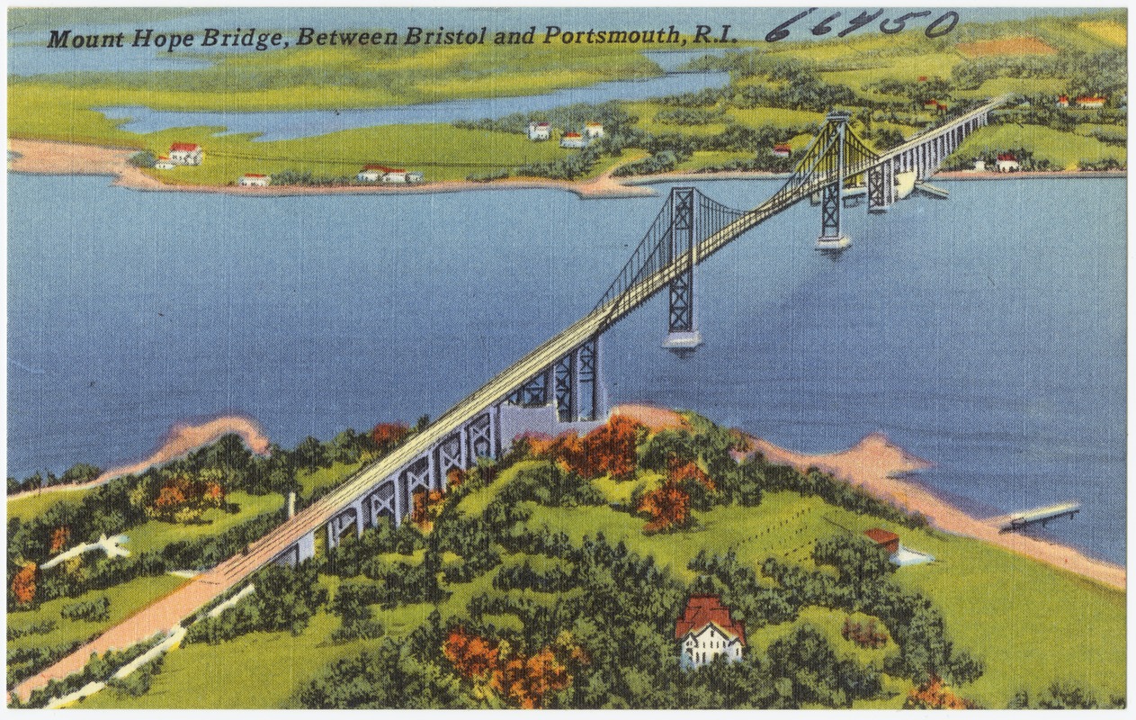 Mount Hope Bridge between Bristol and Portsmouth, R.I.
