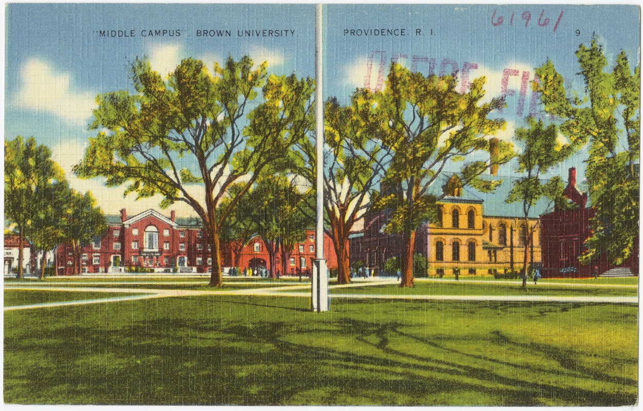 "Middle Campus" Brown University, Providence, R.I. Digital Commonwealth