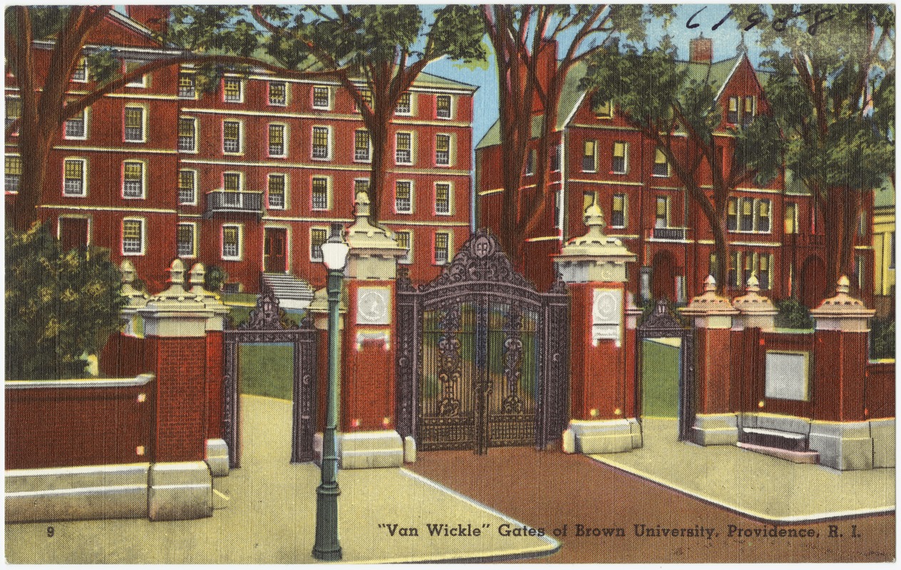 "Van Wickle" gates at Brown University, Providence, R.I.