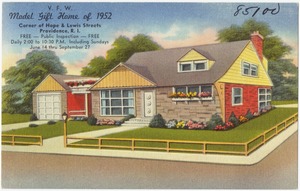 V. F. W. Model Gift House of 1952, corner of Hope & Lewis streets, Providence, R.I.