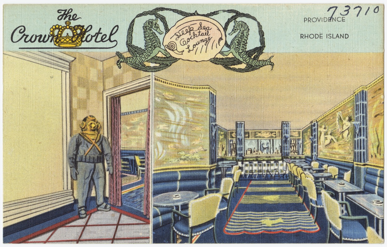 The Crown Hotel, Deep Sea Cocktail Lounge, Providence, Rhode Island