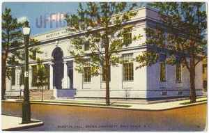 Marston Hall, Brown University, Providence, R.I.