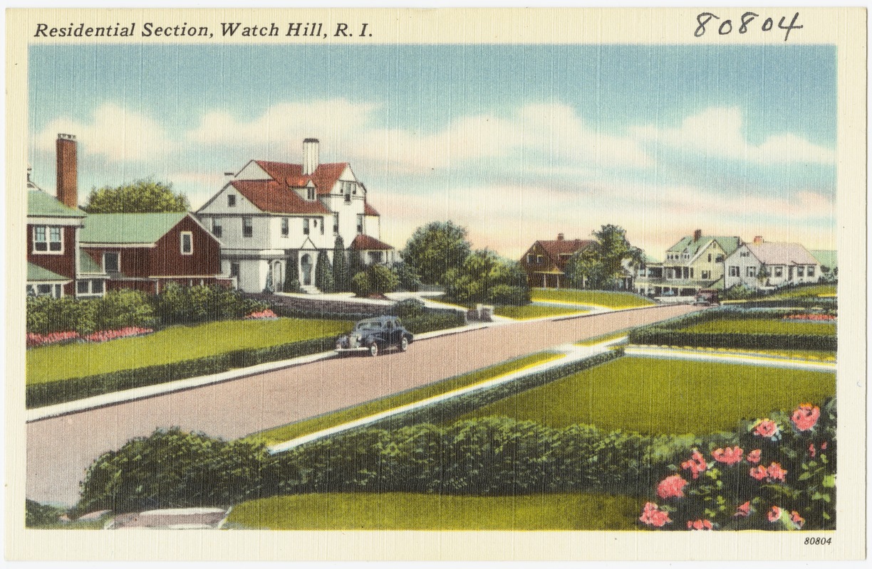 Residential section, Watch Hill, R.I.