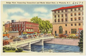 Bridge view, connecting Connecticut and Rhode Island State, at Westerly, R.I.