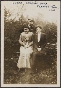 Clyda, Charlie, Dora. Peabody, Massachusetts, 1914