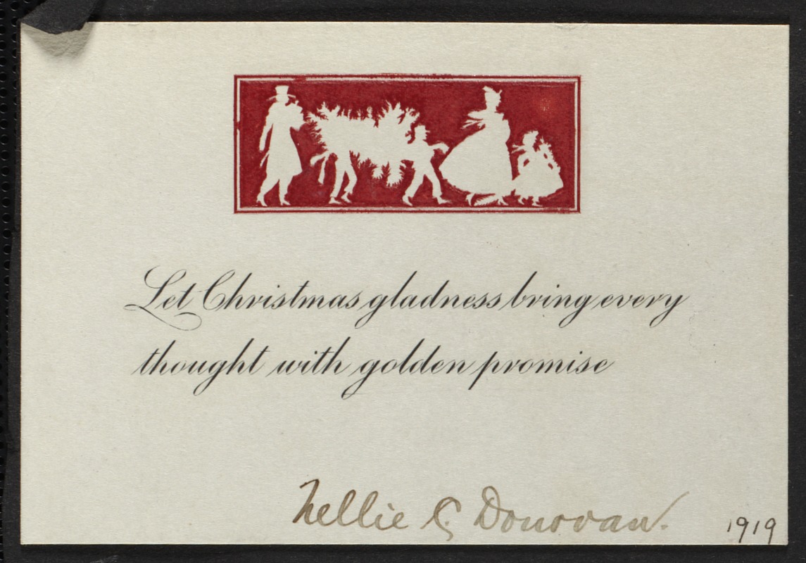 Let Christmas gladness bring every thought with golden promise